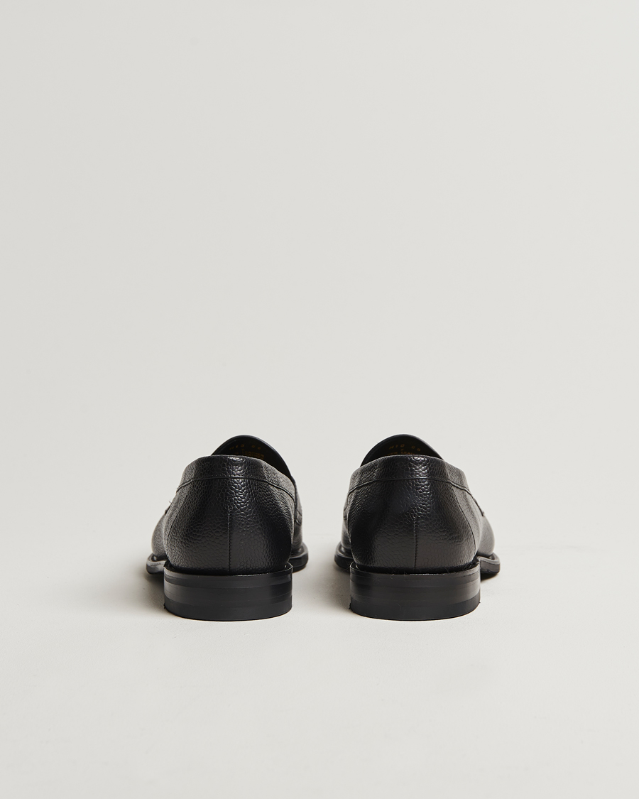 Mies | Loaferit | Loake Shoemakers | Loake 1880 Imperial Grained Penny Loafer Black