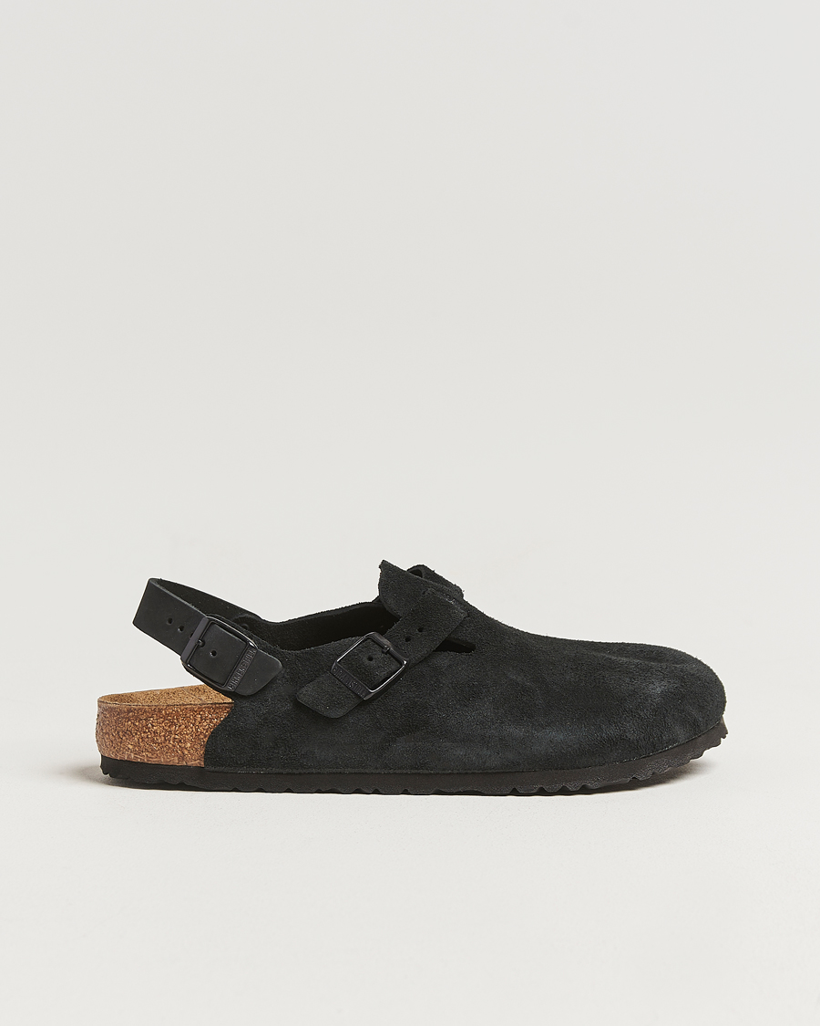 Mies | Sandaalit ja tohvelit | BIRKENSTOCK | Tokio Classic Footbed Black Suede