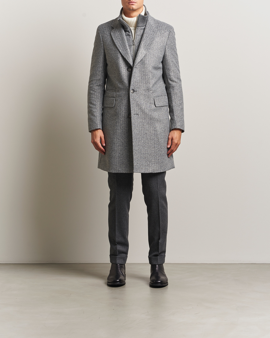 Mies | Takit | BOSS BLACK | Hyde Wool Bib Coat Silver
