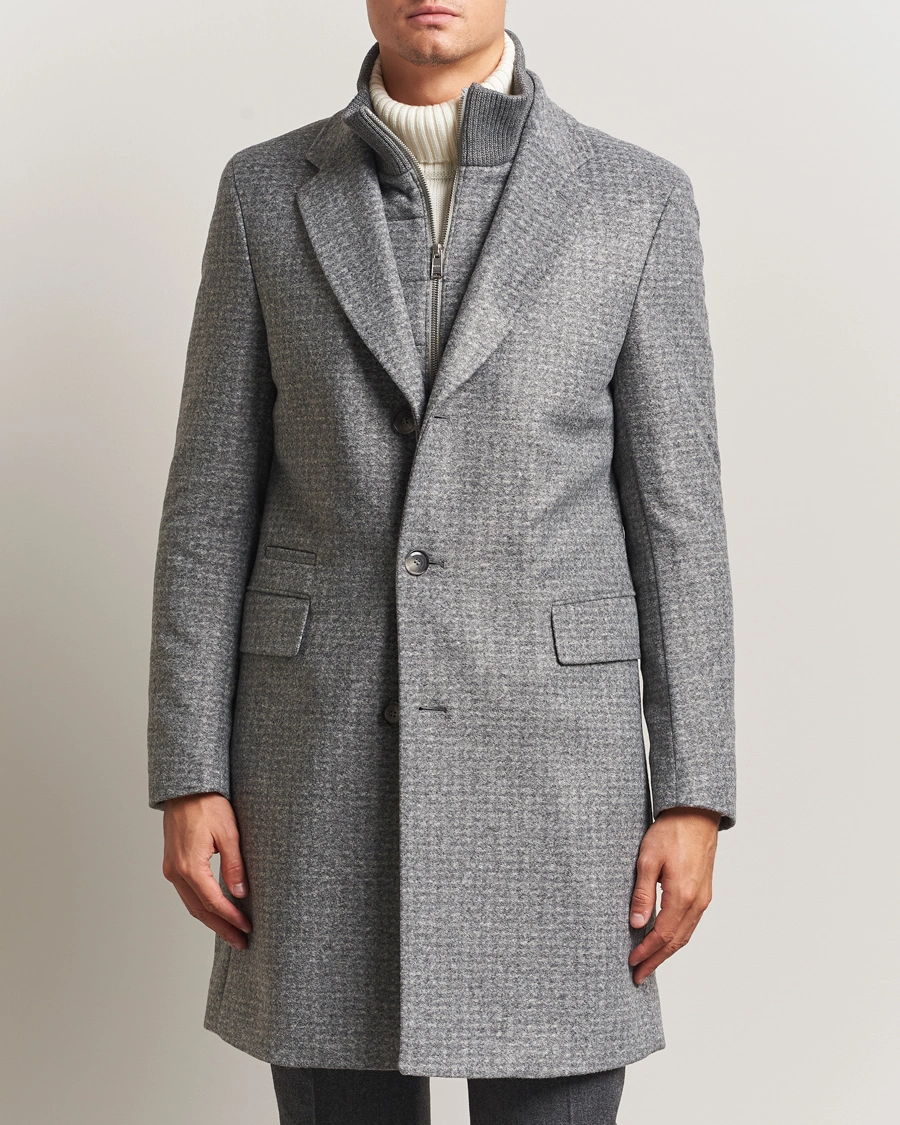 Mies | Takit | BOSS BLACK | Hyde Wool Bib Coat Silver
