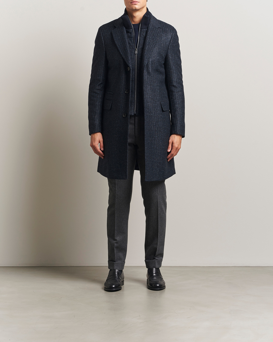 Mies | Takit | BOSS BLACK | Hyde Wool Bib Coat Dark Blue
