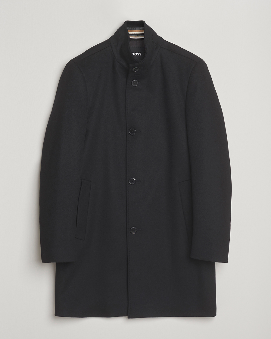 Mies | Takit | BOSS BLACK | Hyde Stand Up Collar Coat Black