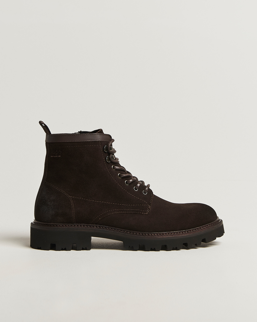 Mies | Nilkkurit | BOSS BLACK | Julyo Suede Boot Dark Brown