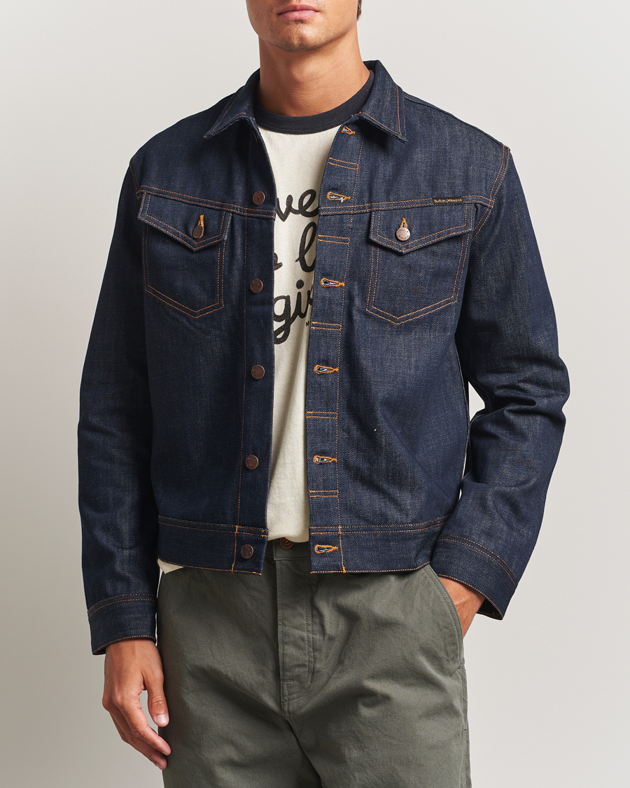 Mies | Takit | Nudie Jeans | Conny Denim Jacket Dry Streaky Mid Blue