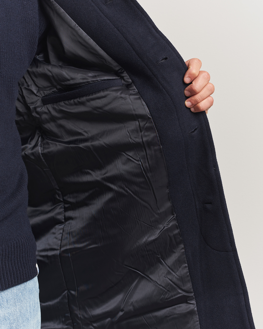 Mies | Takit | Samsøe Samsøe | Labby Wool Coat Salute Navy