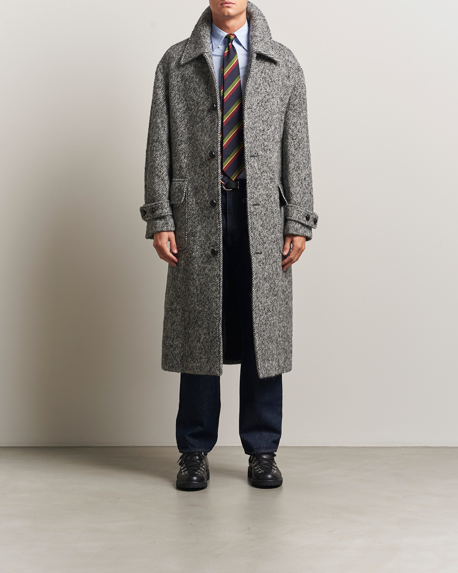 Mies | Takit | GANT 240 Mulberry Street | Tweed Wool Coat Black