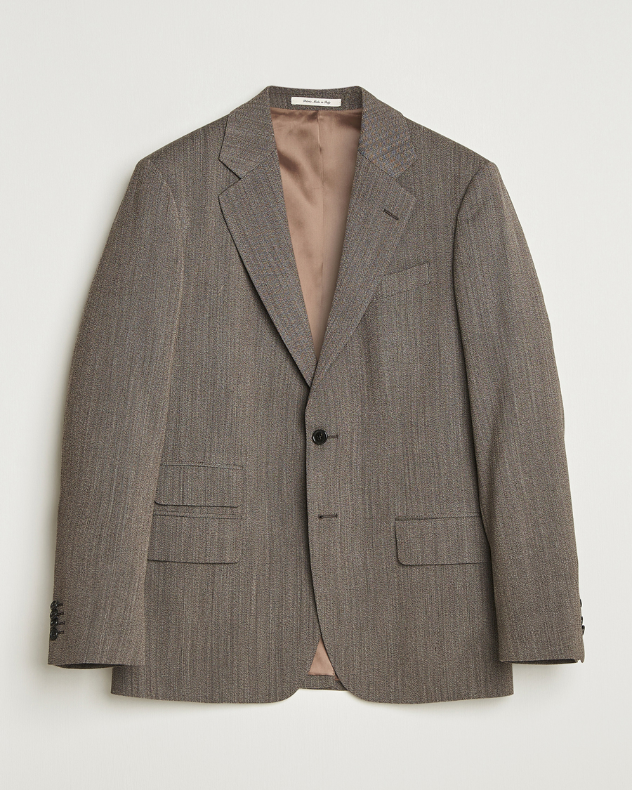 Mies | Pikkutakit | GANT 240 Mulberry Street | Herringbone Suit Jacket Deep Brown