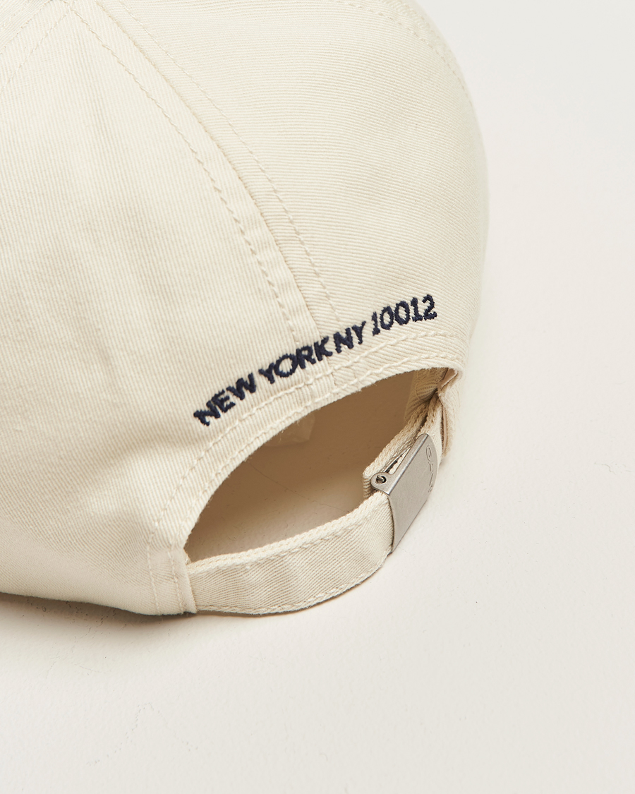 Mies | Päähineet | GANT 240 Mulberry Street | Washed Twill Cap Cream