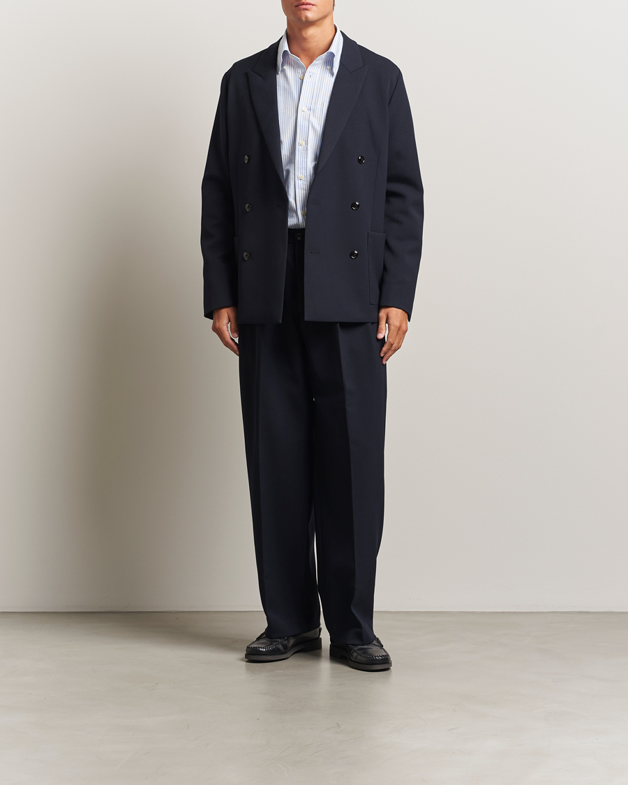 Mies | Pikkutakit | NN07 | Jordin Wool Double Breasted Blazer Deep Navy