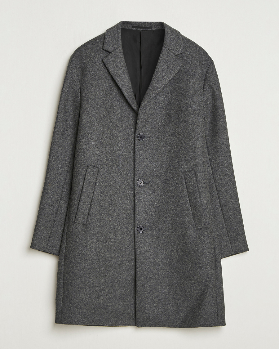 Mies | Takit | NN07 | Austin Wool Coat Grey Melange