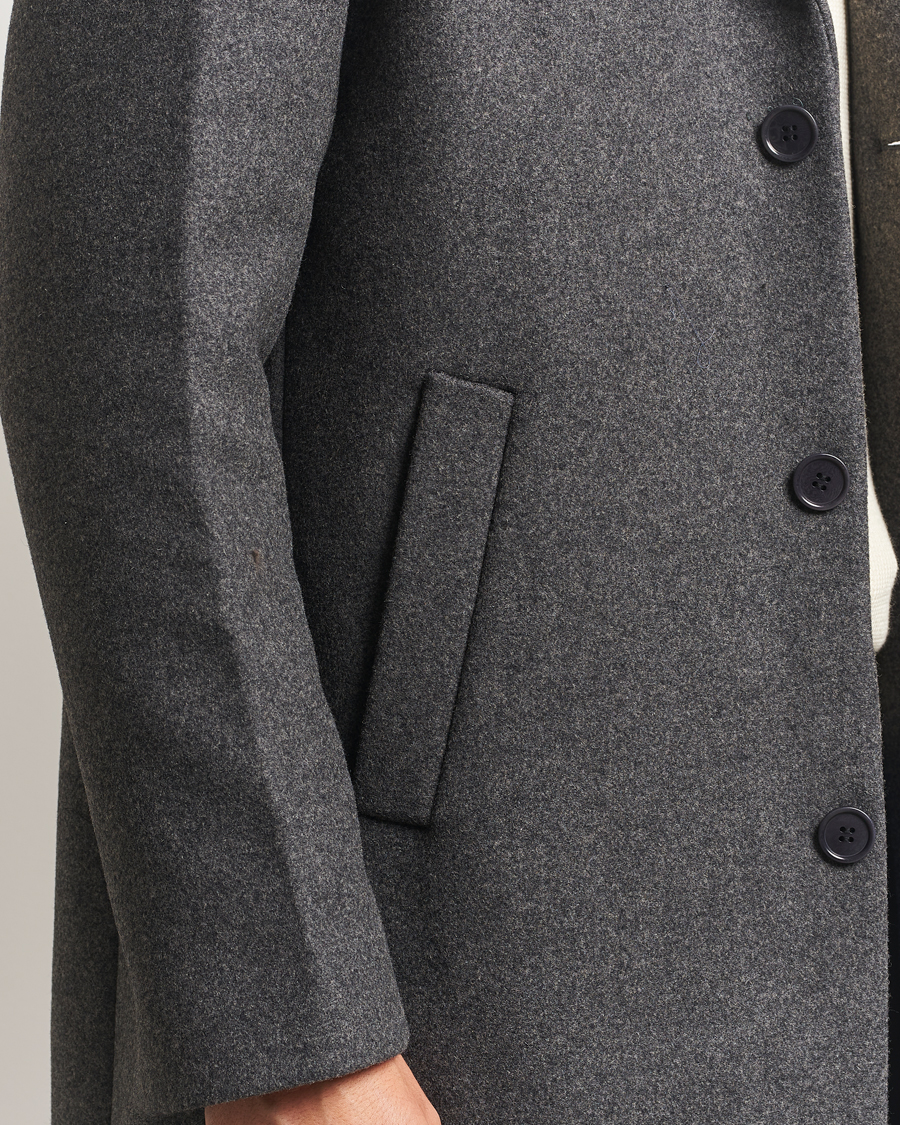 Mies | Takit | NN07 | Austin Wool Coat Grey Melange