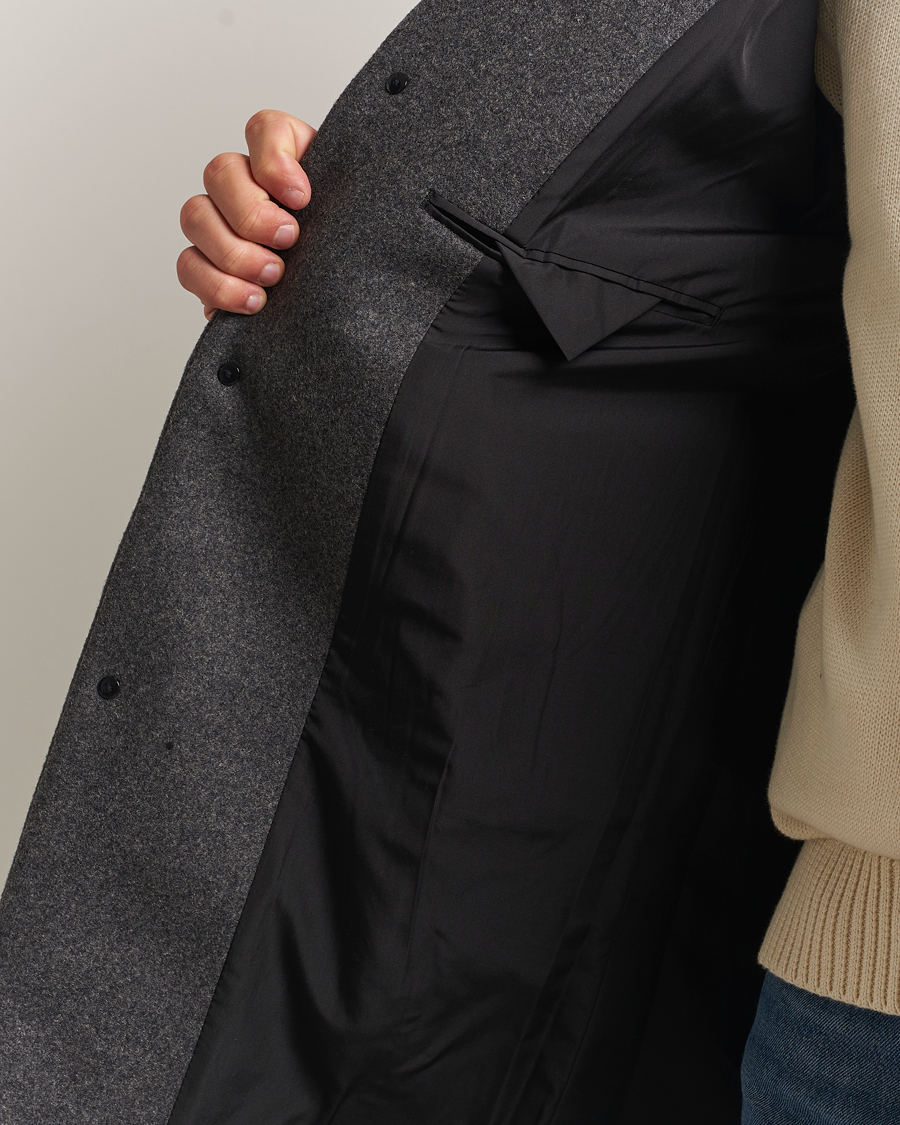 Mies | Takit | NN07 | Austin Wool Coat Grey Melange