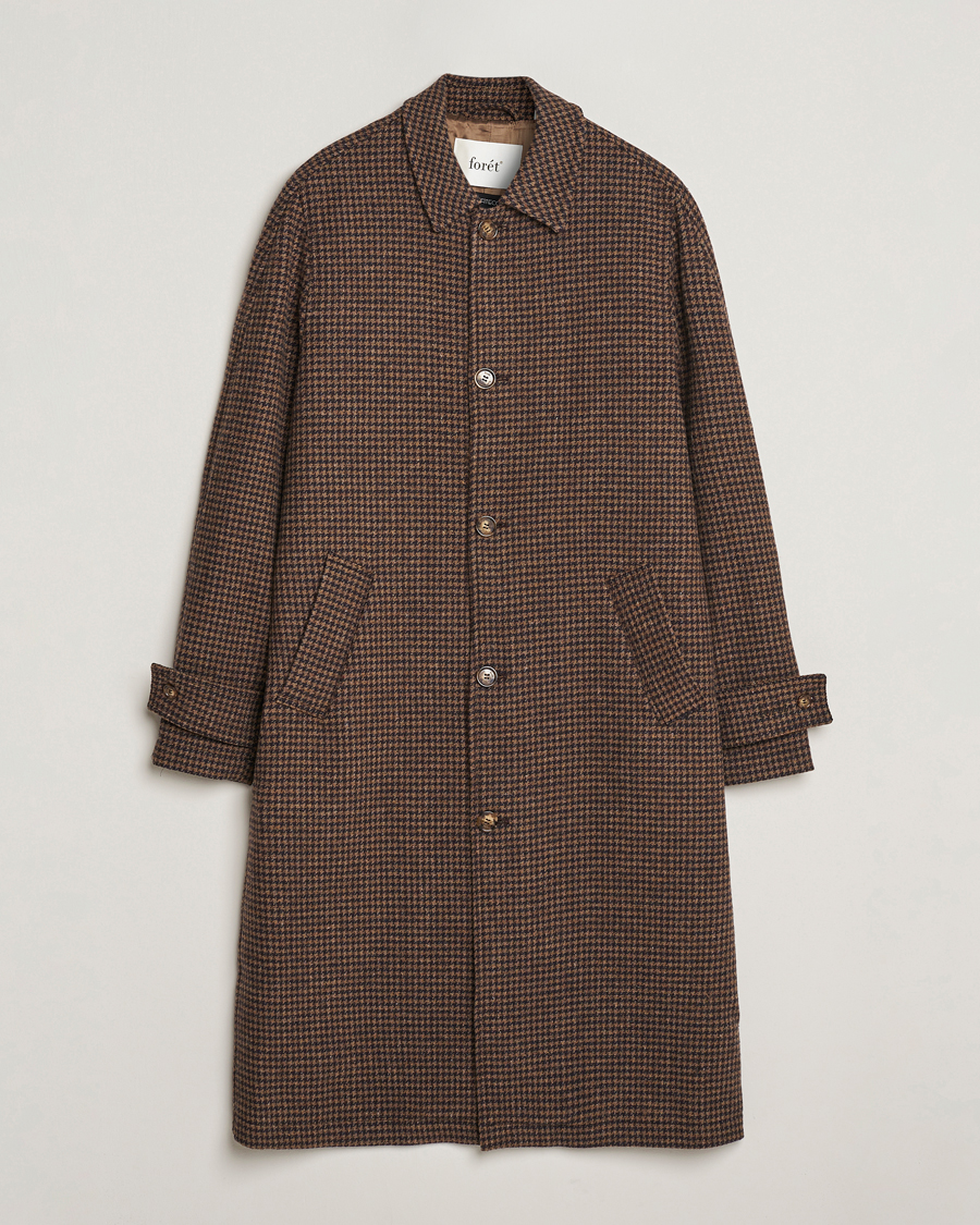 Mies | Takit | Forét | Pine Wool Coat Brown