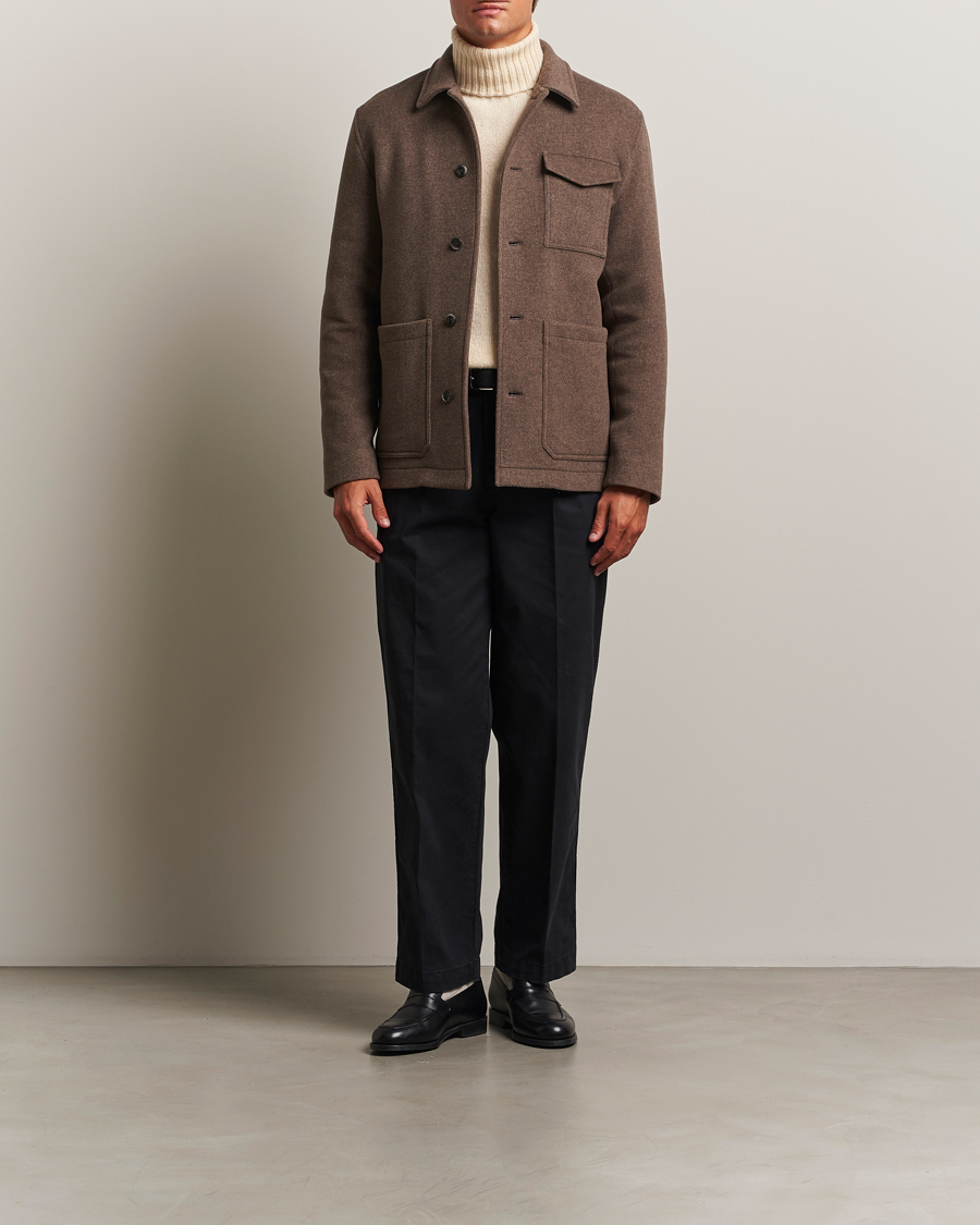 Mies | Takit | Herno | Soft Wool Field Jacket Beige