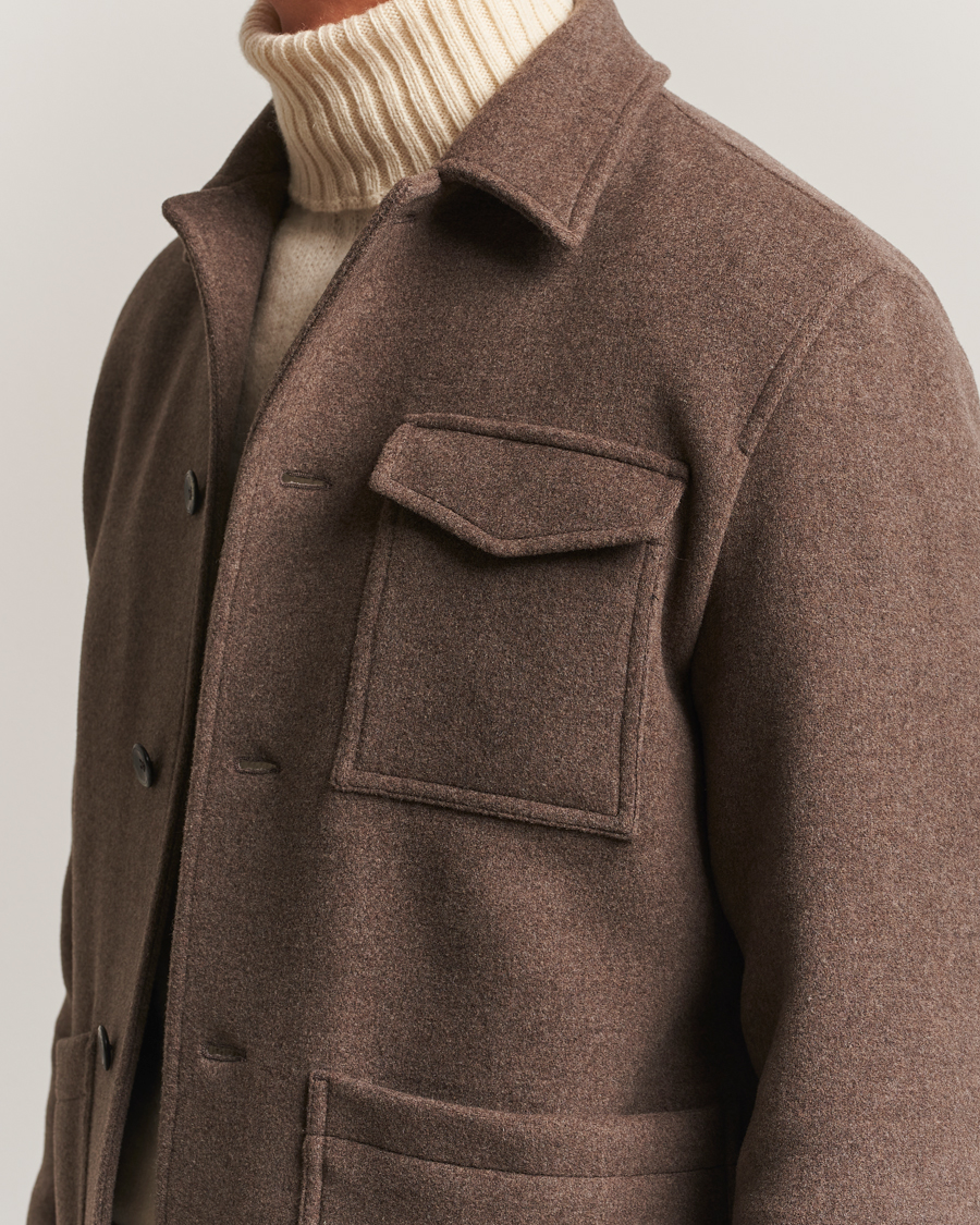 Mies | Takit | Herno | Soft Wool Field Jacket Beige