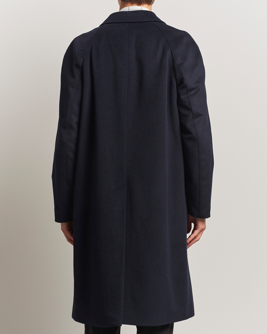 Mies | Takit | Oscar Jacobson | Raglan Wool Coat Navy