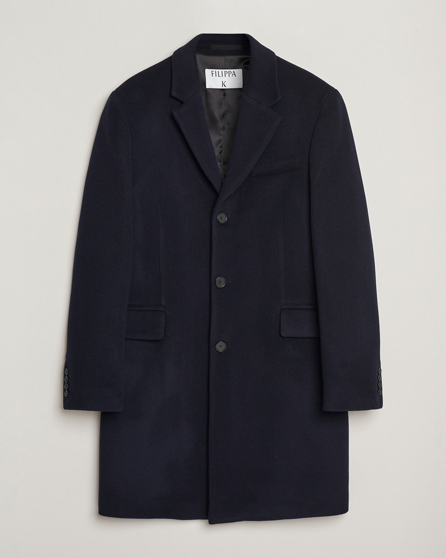Mies | Takit | Filippa K | William Wool Coat Navy