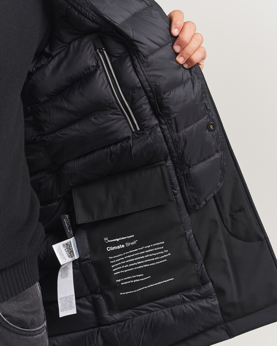 Mies | Takit | KnowledgeCotton Apparel | Climateshell Padded Carcoat Black