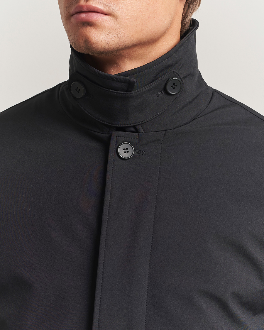 Mies | Takit | KnowledgeCotton Apparel | Climateshell Padded Carcoat Black