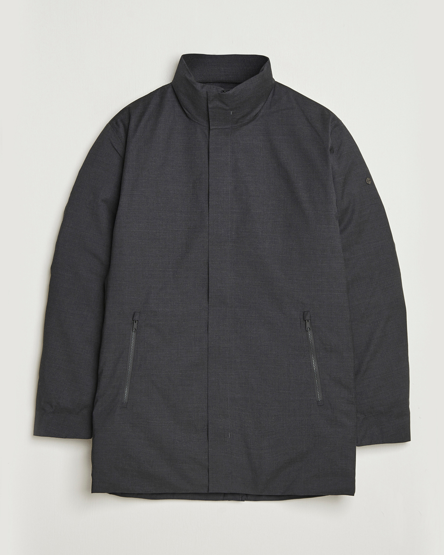 Mies | Takit | Scandinavian Edition | Axis Loro Piana Padded Coat Dark Grey Melange