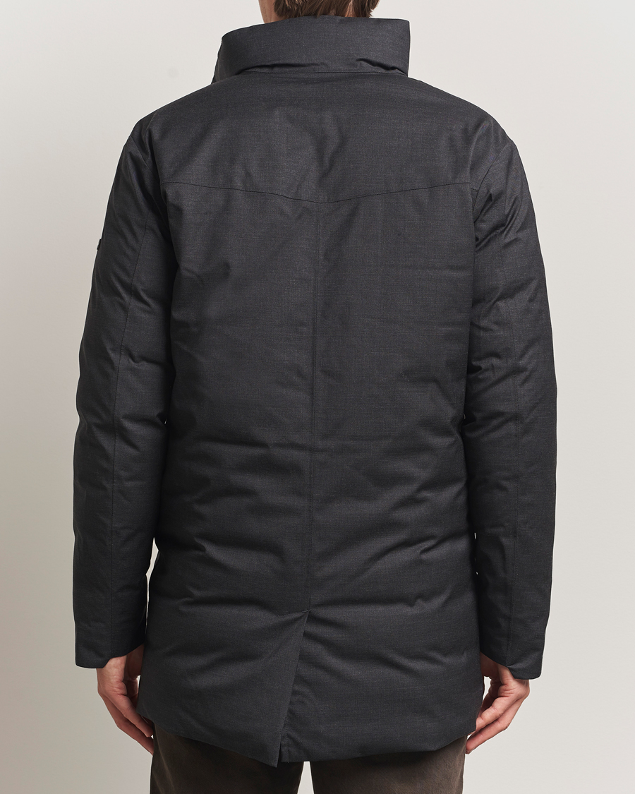 Mies | Takit | Scandinavian Edition | Axis Loro Piana Padded Coat Dark Grey Melange