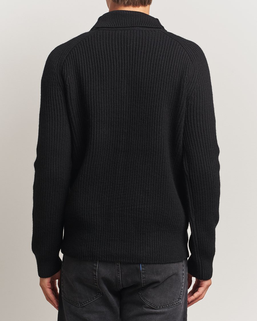 Mies | Puserot | Tiger of Sweden | Lester Heavy Wool Cardigan Black