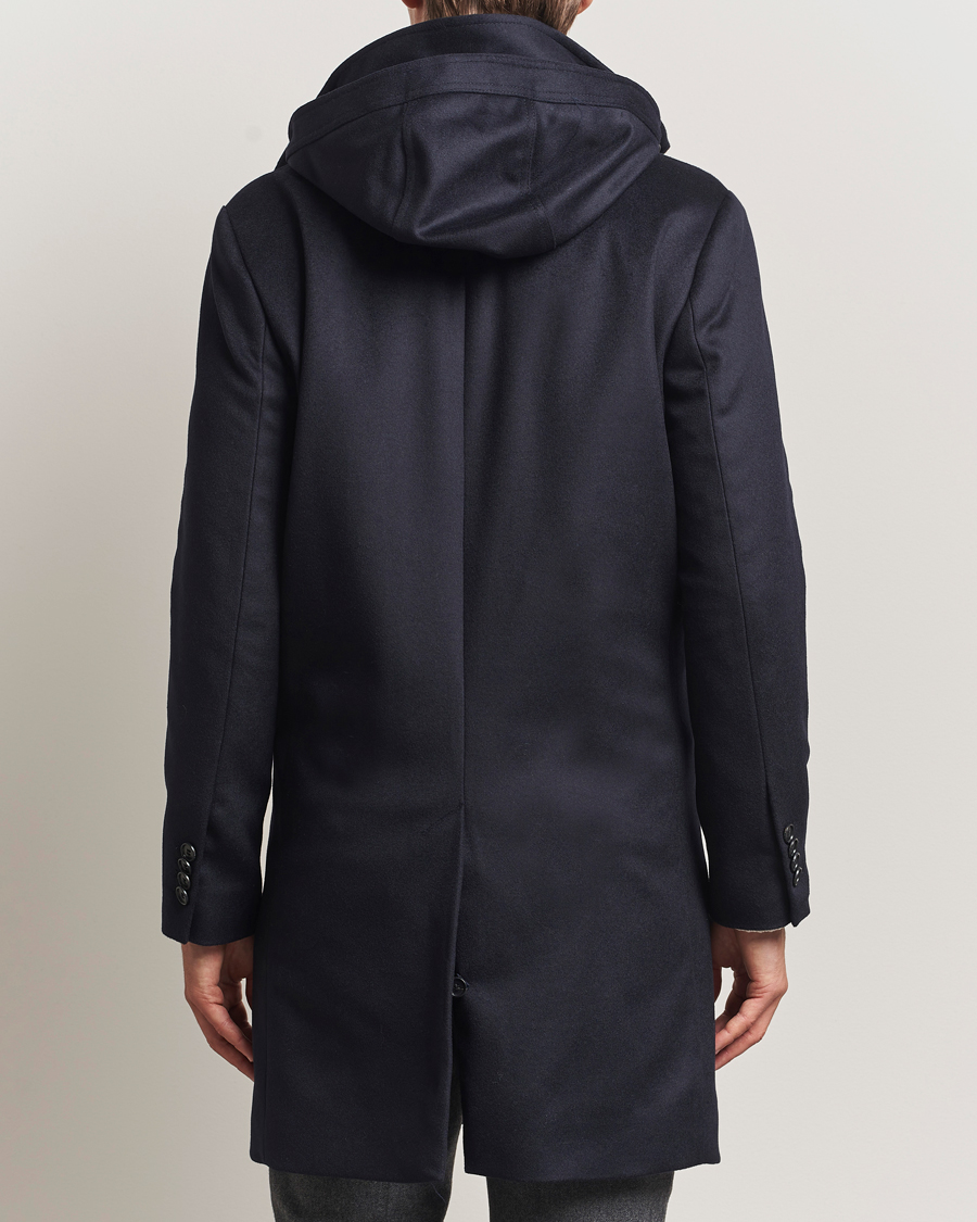 Mies | Takit | Tiger of Sweden | Aleric Wool/Cashmere Hooded Coat Light Ink