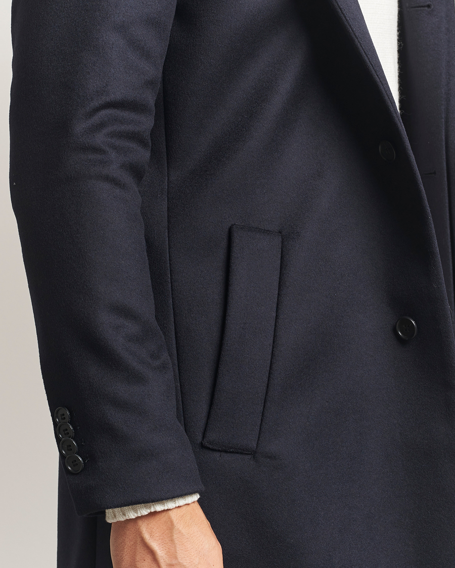 Mies | Takit | Tiger of Sweden | Aleric Wool/Cashmere Hooded Coat Light Ink