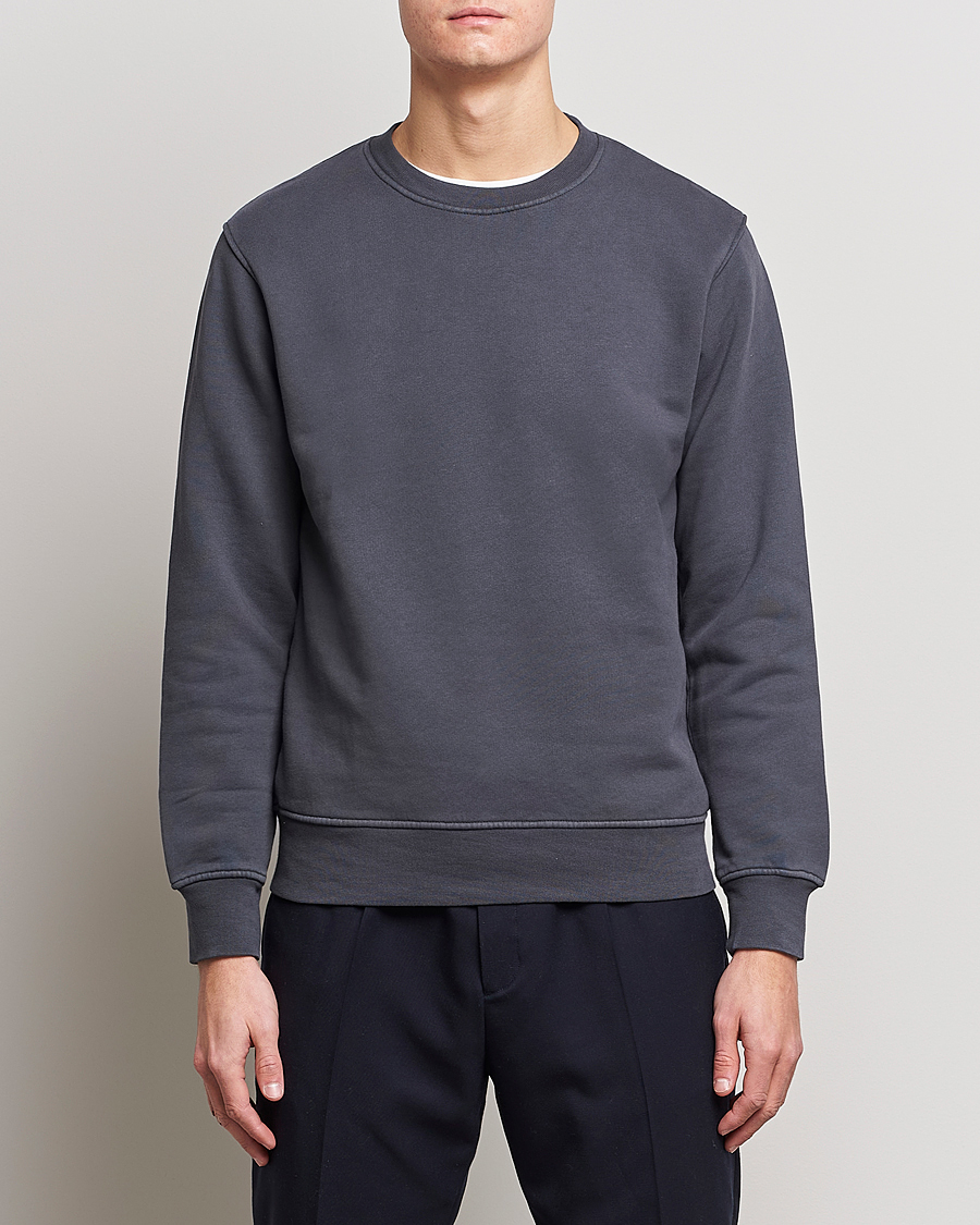 Mies | Puserot | Colorful Standard | 2-Pack Classic Organic Crew Neck Sweat Lava Grey/Optical White