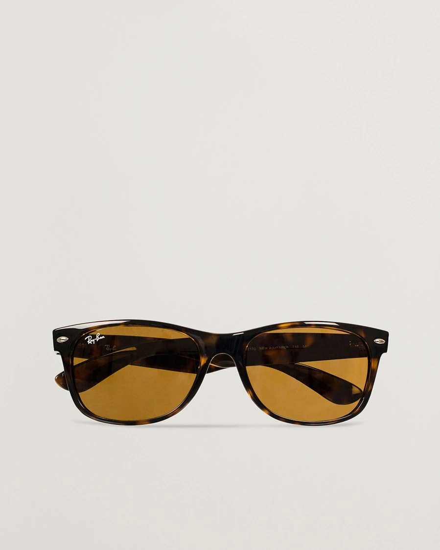 Ray-Ban New Wayfarer Sunglasses Light Havana/Crystal Brown – Ruskea