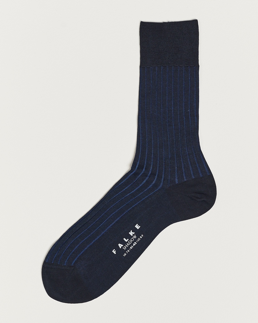 Falke Shadow Stripe Sock Navy – Sininen