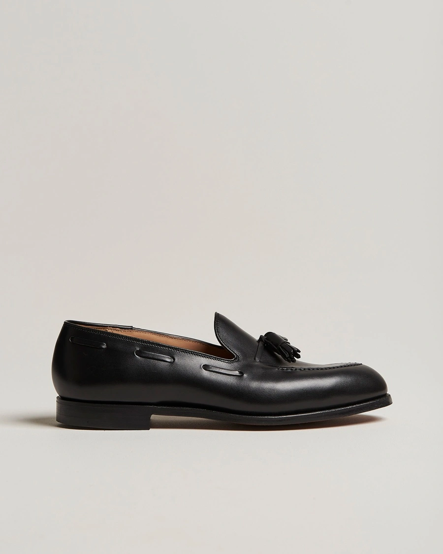 Crockett & Jones Cavendish 2 Tassel Loafer Black Calf – Musta