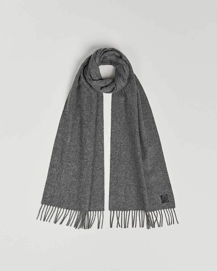 Amanda Christensen Wool Scarf Grey Melange – Harmaa
