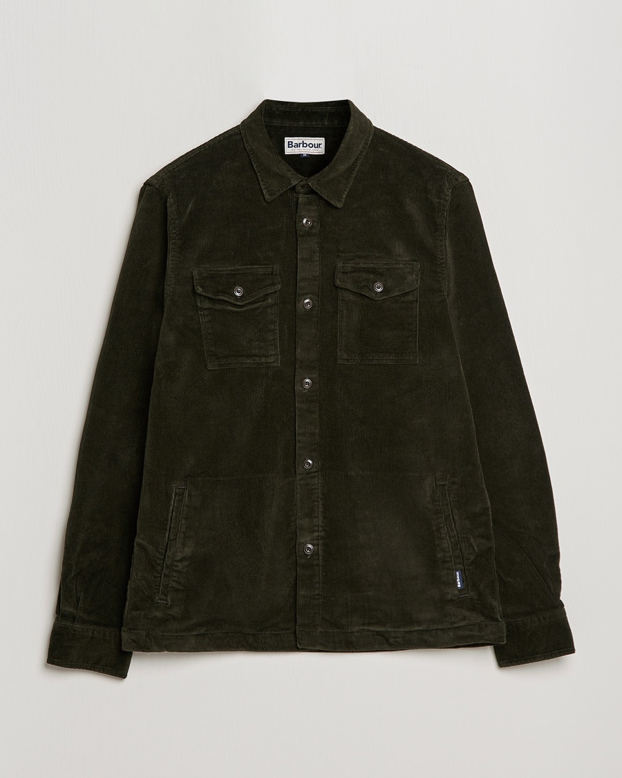 Barbour Lifestyle Corduroy Overshirt Olive – Vihreä