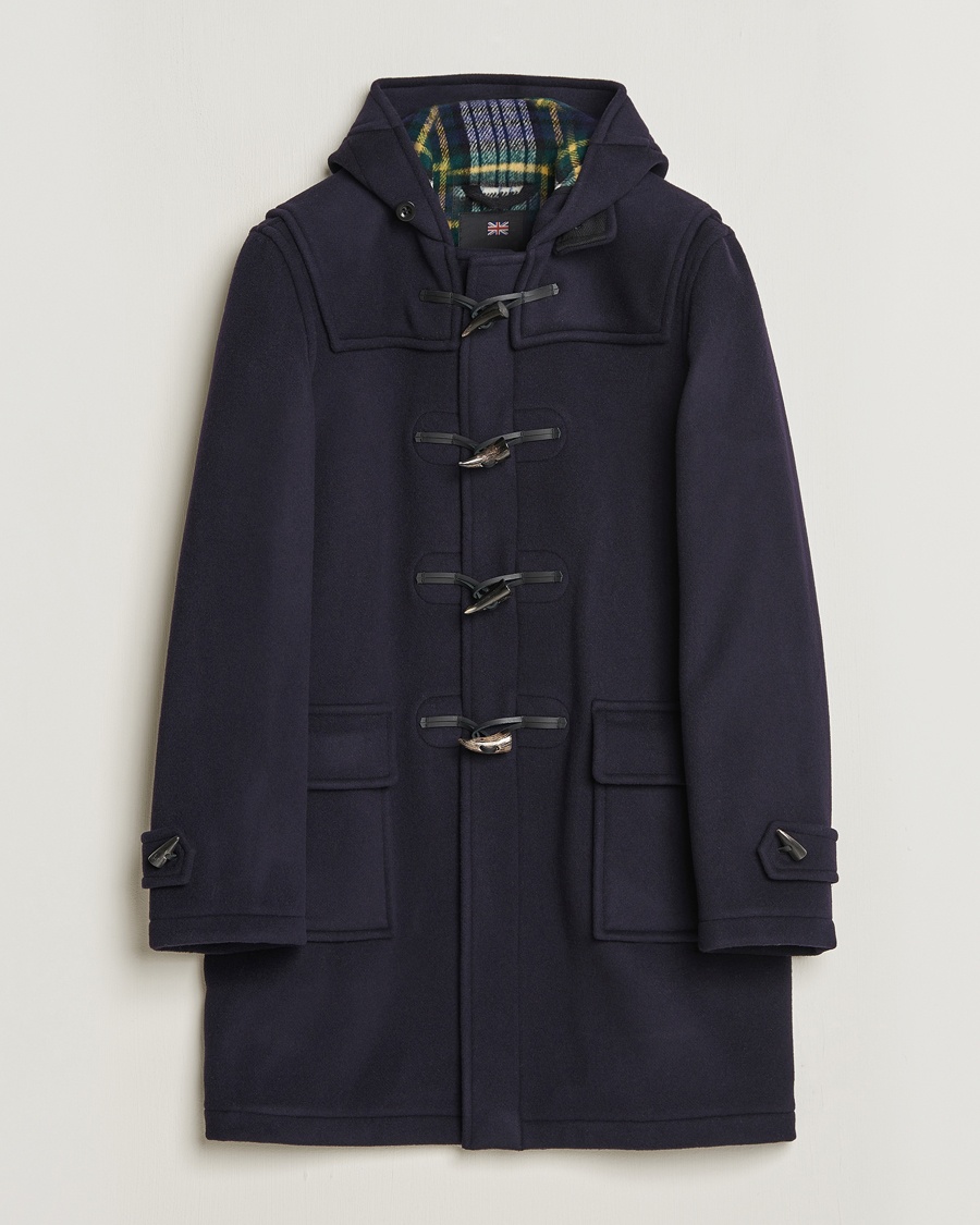 Gloverall Morris Duffle Coat Navy/Dress Gordon – Sininen