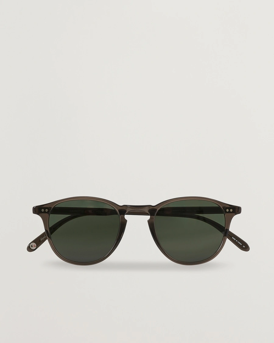 Garrett Leight Hampton 46 Sunglasses Black Glass – Musta