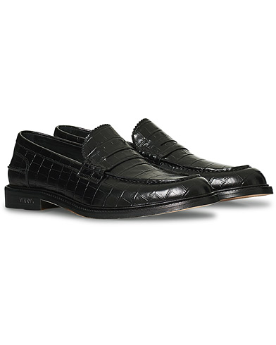  Townee Loafer Black Croc