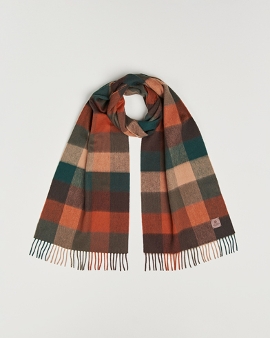 Amanda Christensen Wool Block Check Scarf Multi – Monivärinen