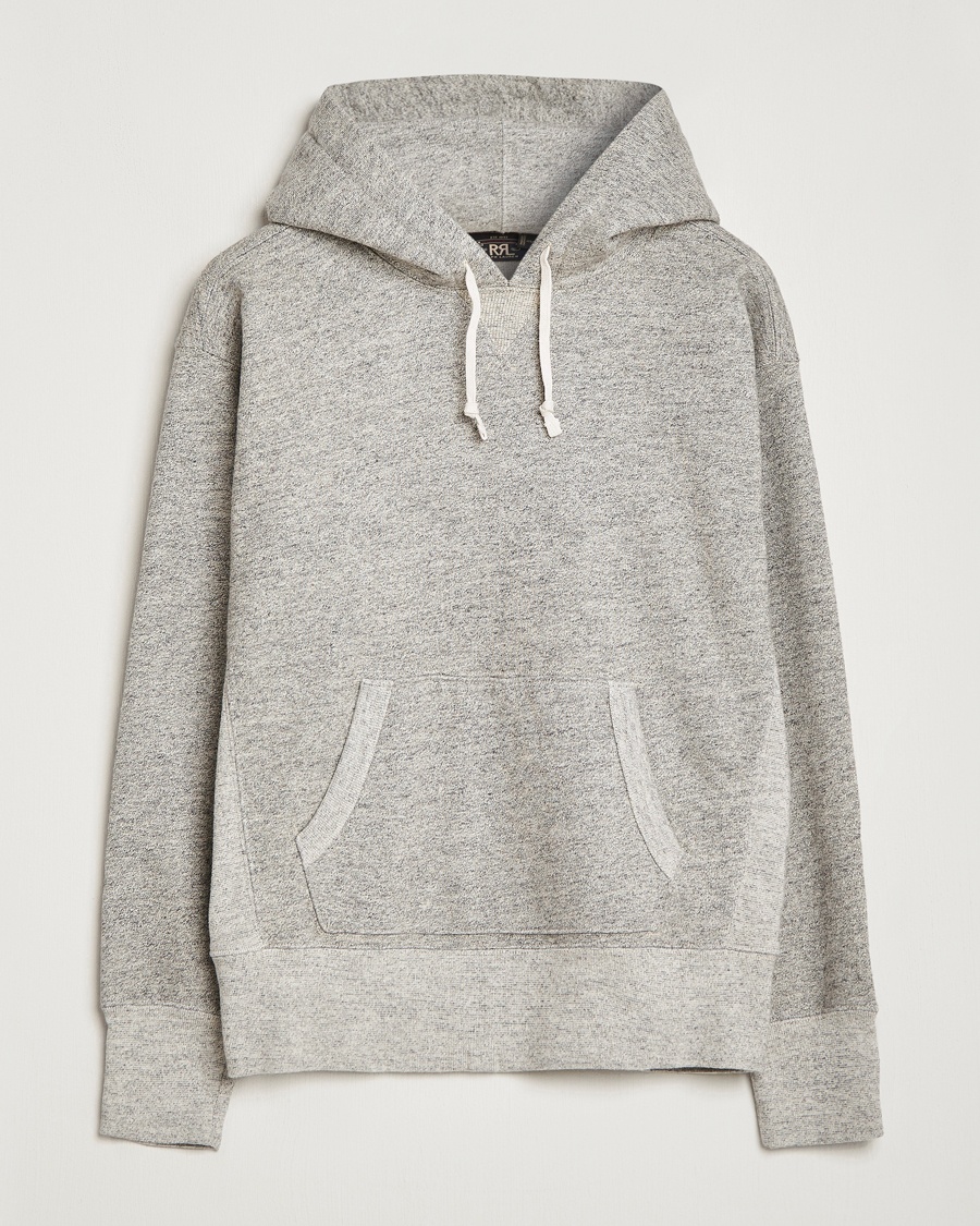 RRL Hooded Pullover Athletic Grey Heather – Harmaa