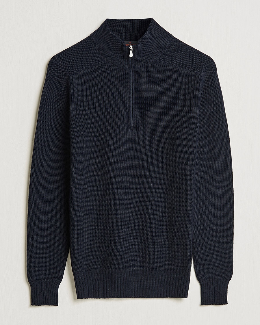 Gran Sasso Rainwool Half Zip Navy – Sininen