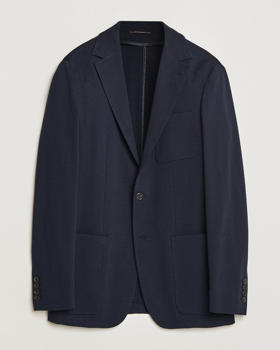 Canali Jersey Blazer Navy – Sininen