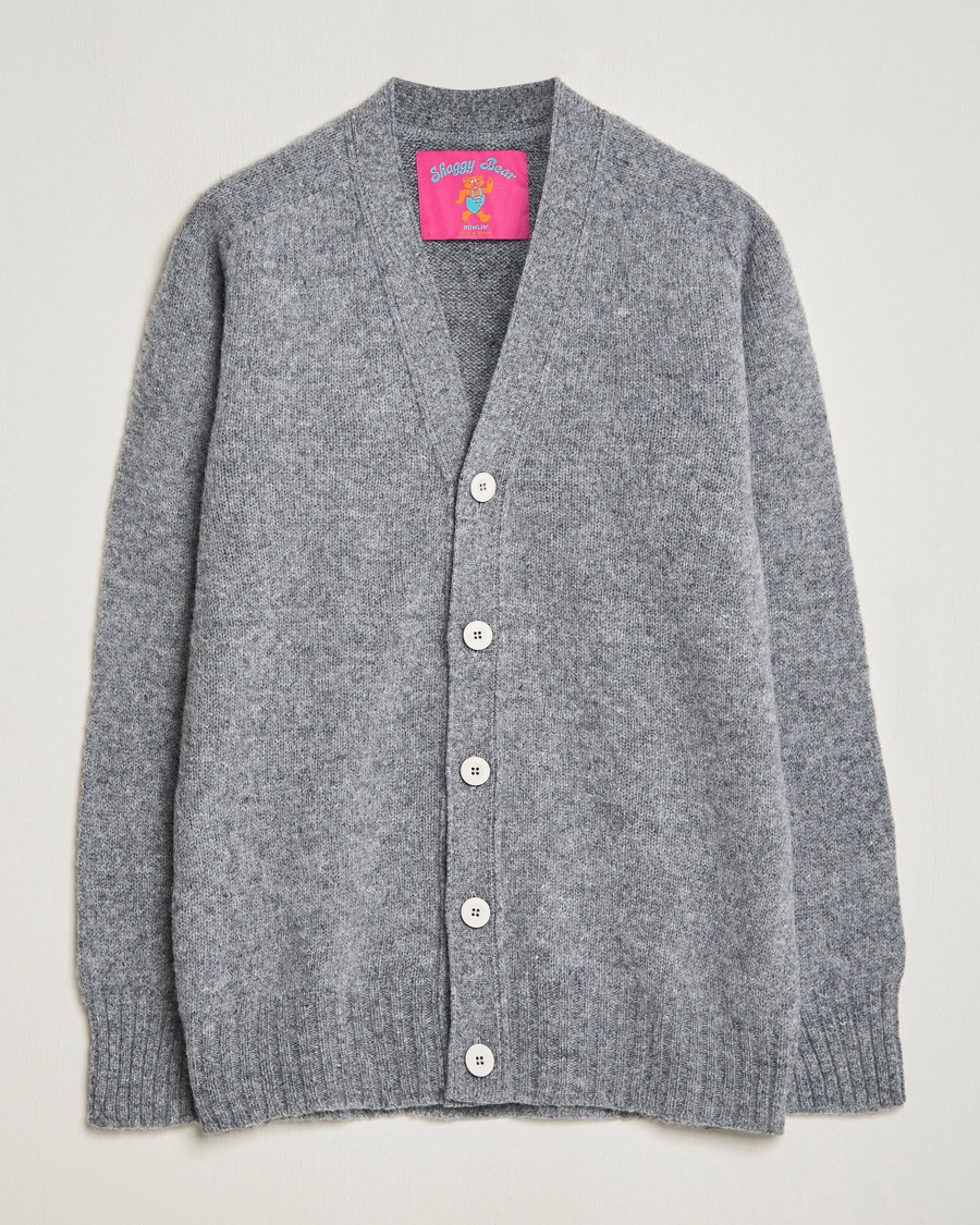 Howlin' Shaggy Bear Cardigan Med Grey – Harmaa