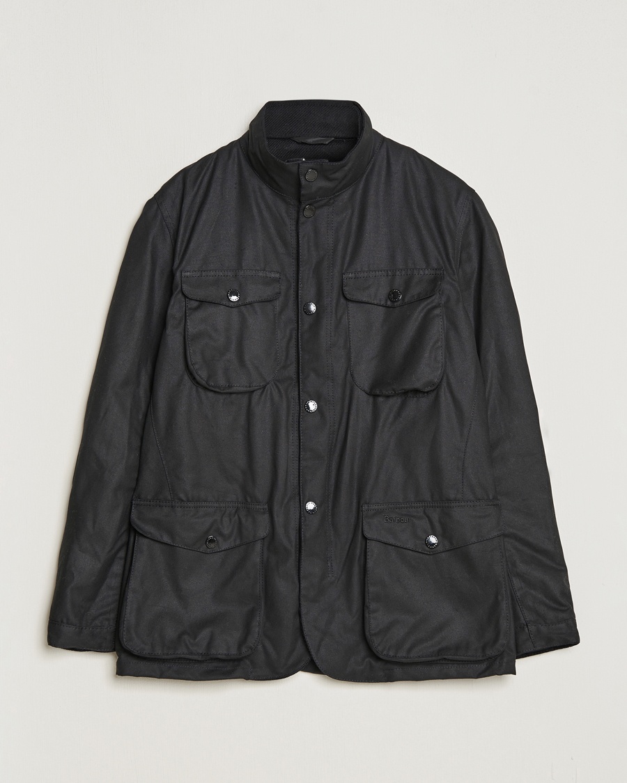 Barbour Lifestyle Ogston Waxed Jacket Black – Musta