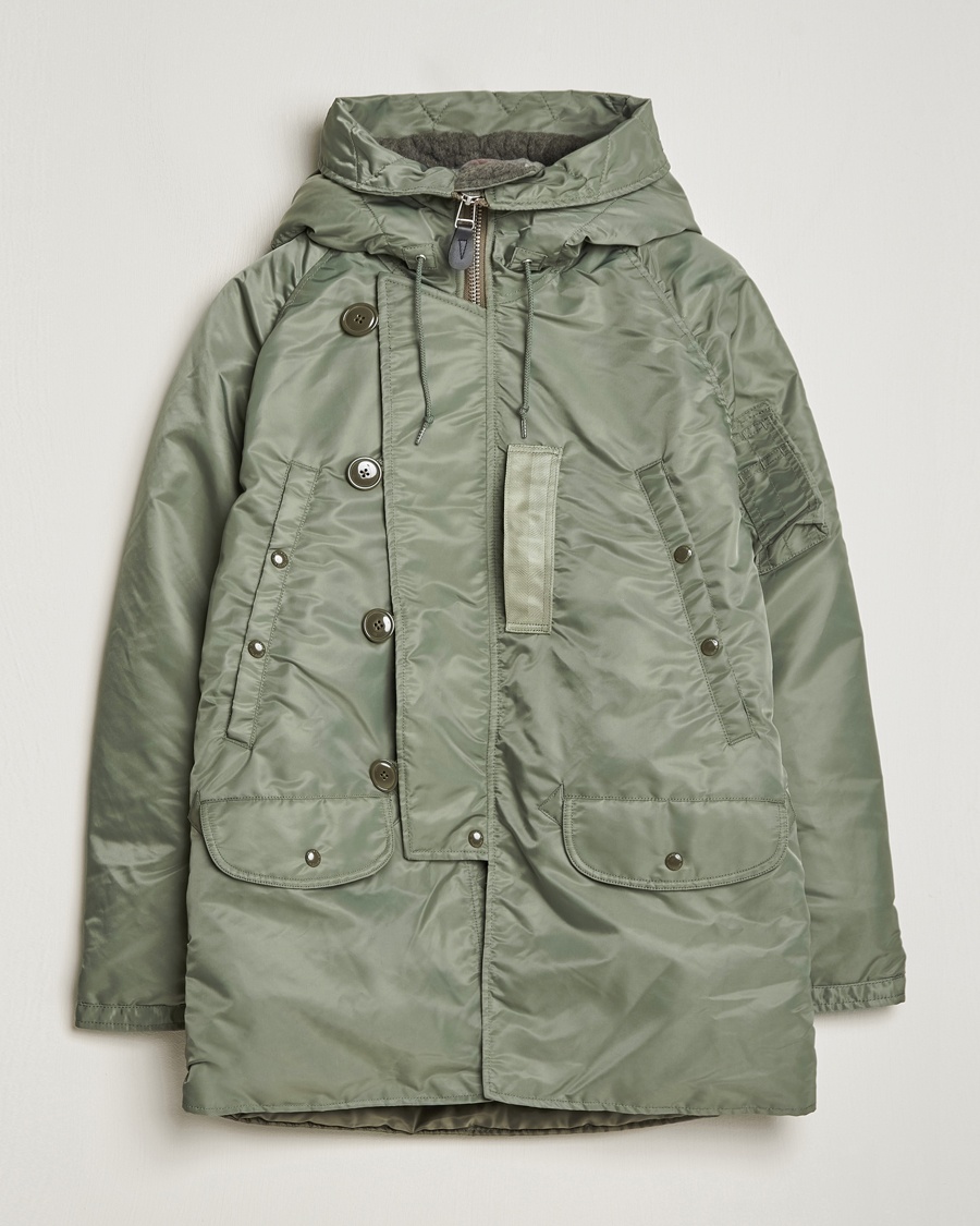 BEAMS PLUS MIL Type N-3B Parka Sage – Vihreä