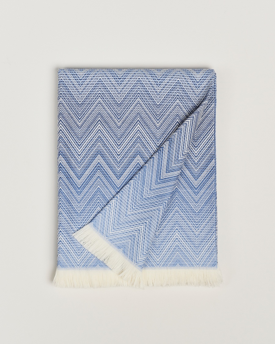 Missoni Home Timmy Wool Throw 130x190cm Blue – Sininen