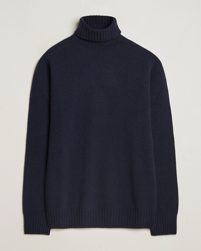  Wool/Cashmere Rollneck Navy