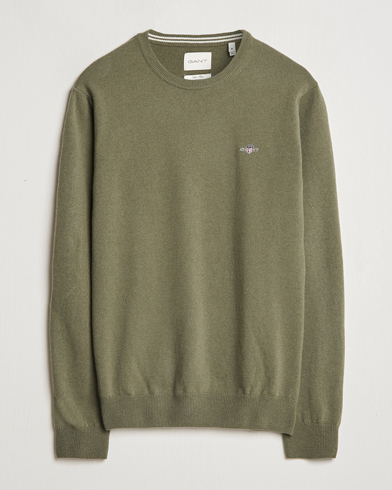  Lambswool Crew Neck Pullover Juniper Green