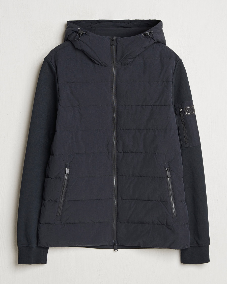 Barbour International Stanley Hooded Quilted Sweat Black – Musta