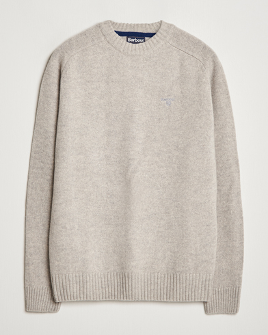  Grangetown Lambswool Crewneck Light Grey Marl