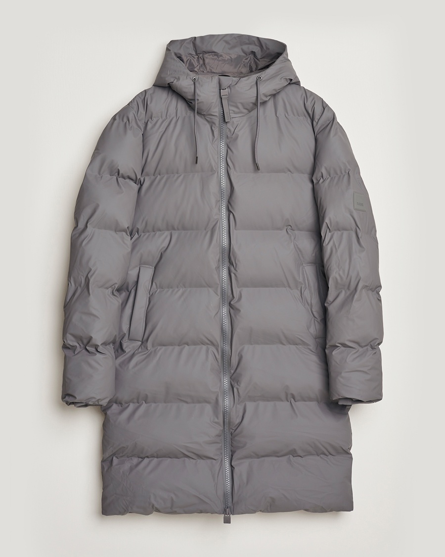 RAINS Alta Long Puffer Parka Grey – Harmaa